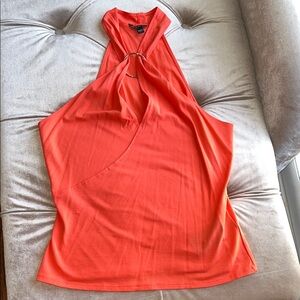 Guess Vibrant Orange Halter Top